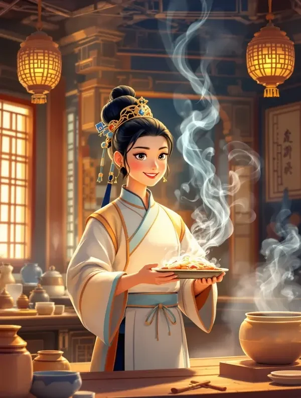 黄果短剧 - 尚食局团宠小厨娘 黄果短剧 短剧《尚食局团宠小厨娘》封面 - 尚食局